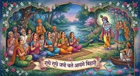 राधे राधे जपो चले आएँगे बिहारी