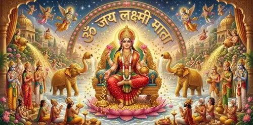 लक्ष्मी जी की आरती | ॐ जय लक्ष्मी माता, मैया जय लक्ष्मी माता 